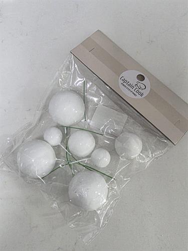 סט שבעה כדורים לקישוט עוגה