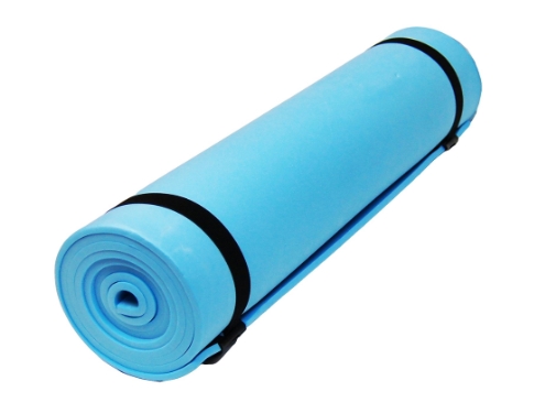 מזרן יוגה ספורט ושטח דק צבע תכלת מזרנים לבית ולשטח קמפינג לייף