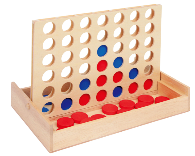 משחק 4 בשורה עץ