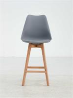 כסא בר מעוצב דגם פריז צבע אפור