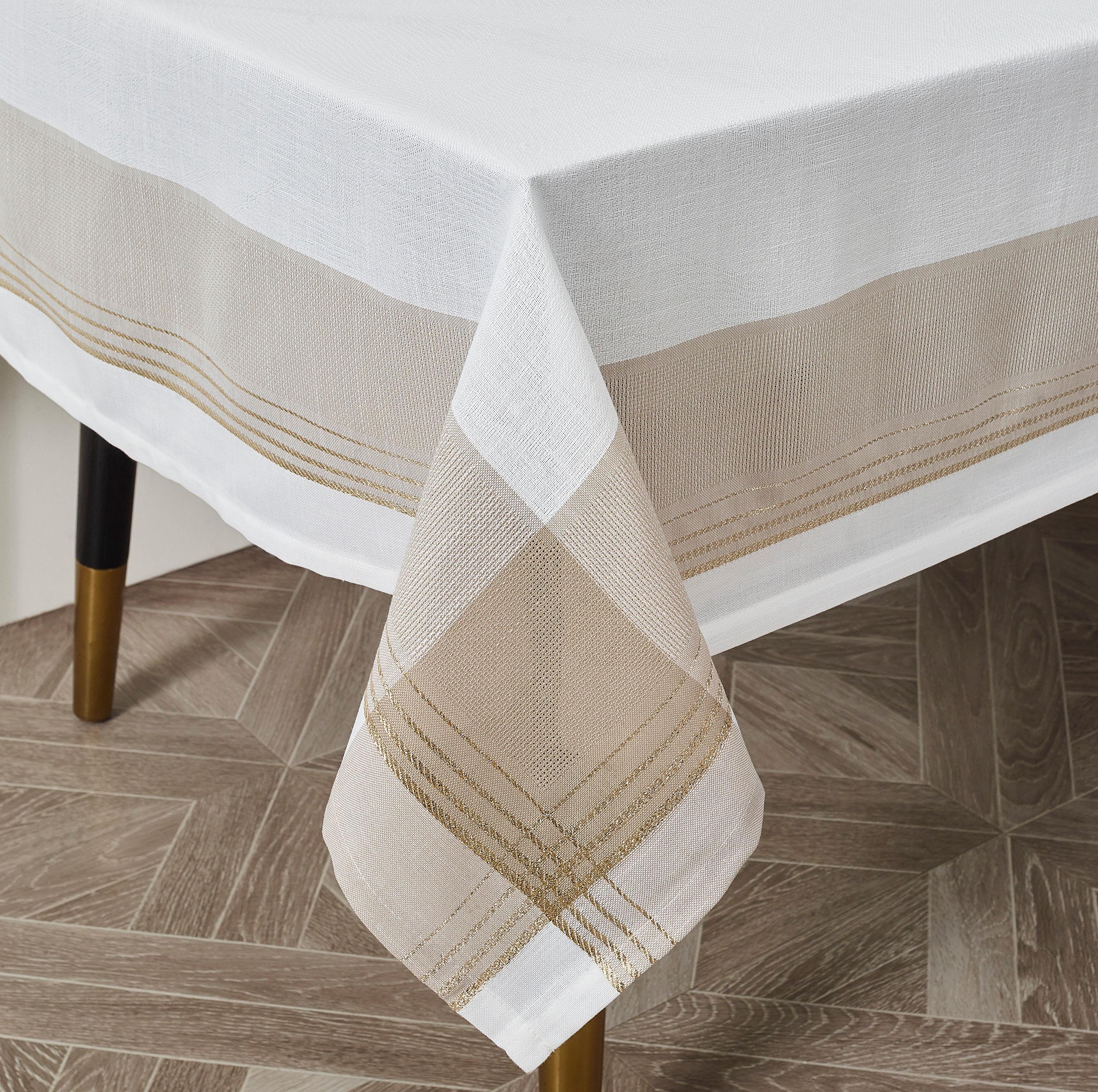 מפת שולחן מהודרת דגם - איילת | שמנת אבן