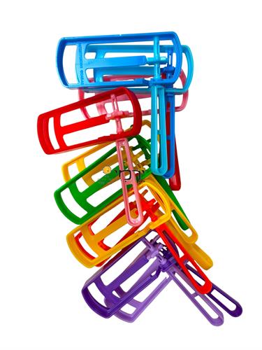 רעשן פלסטיק צבעוני קטן חבילה