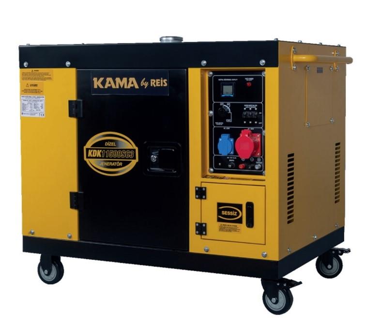 גנרטור מושתק 11KVA חד פאזי / תלת פאזי Kama