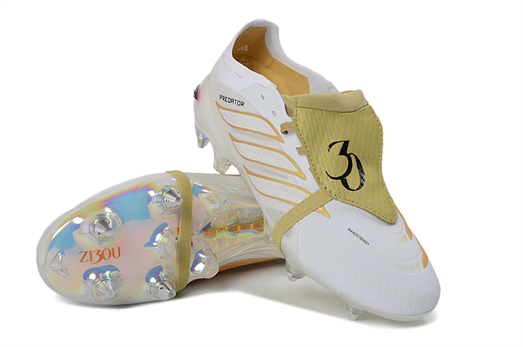 נעלי כדורגל אדידס Adidas Predator Elite IX לבן זהב
