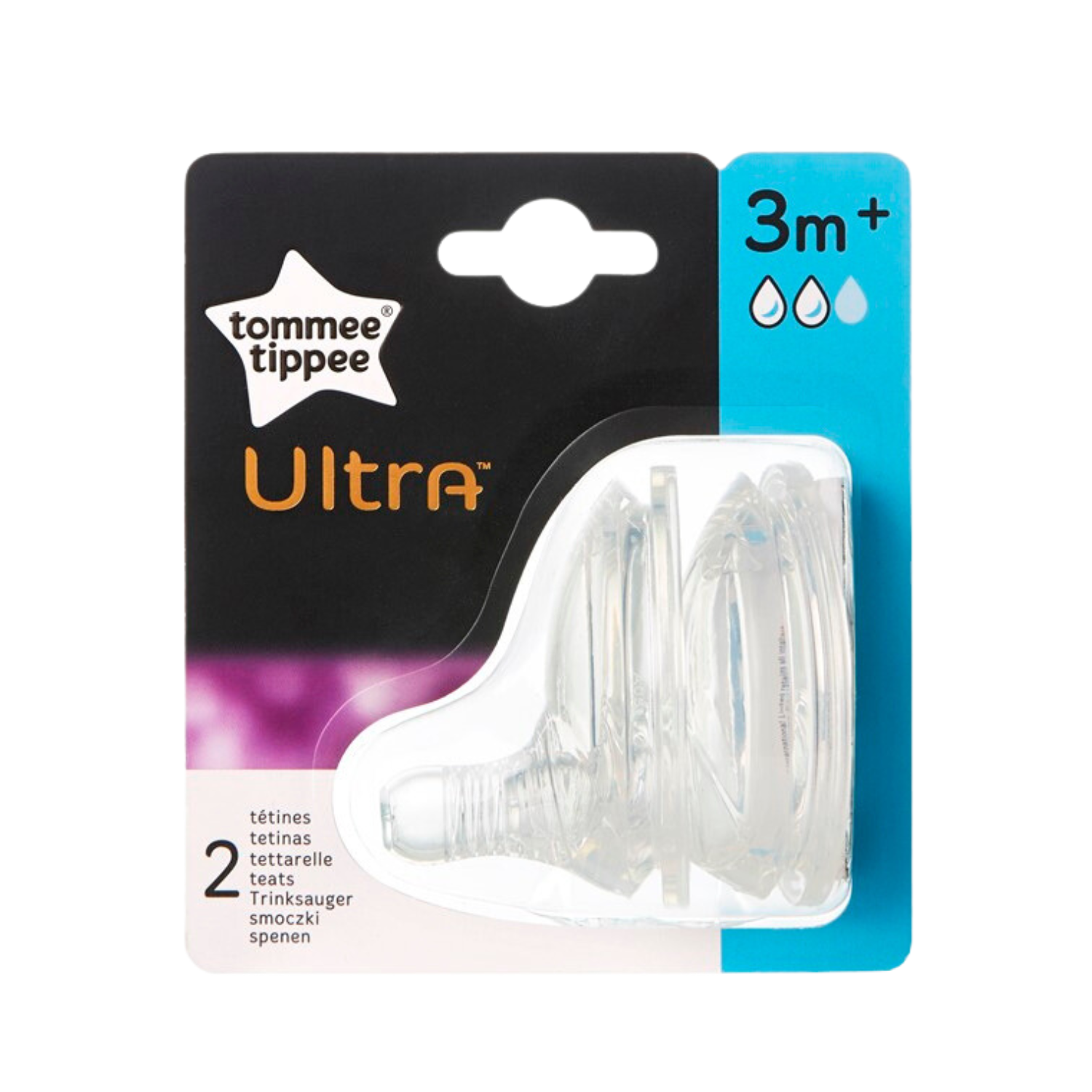 פטמות אולטרה בזרימה בינונית 3m+ לסדרת ULTRA בלבד