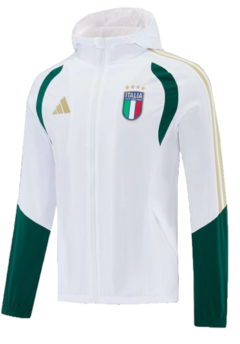 מעיל רוח איטליה לבן זהב