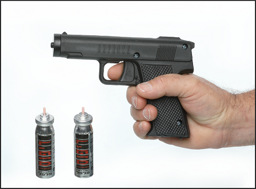 אקדח תרסיס פלפל לנטרול והרתעה! האמצעי המושלם להגנה עצמית מבית דיפנס הישראלית, כולל 2 מיכלים בערכה. אקדח תרסיס פלפל לנטרול והרתעה! האמצעי המושלם להגנה עצמית מבית דיפנס הישראלית, כולל 2 מיכלים בערכה.