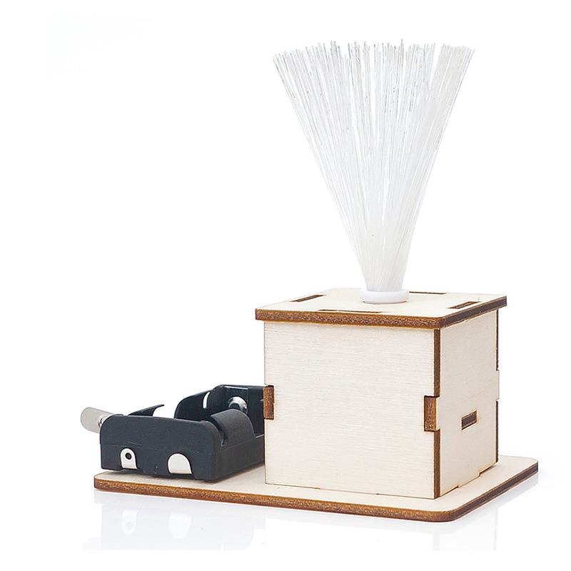 מנורת סיבים אופטיים להרכבה עצמית לילדים (מדריך בעברית)