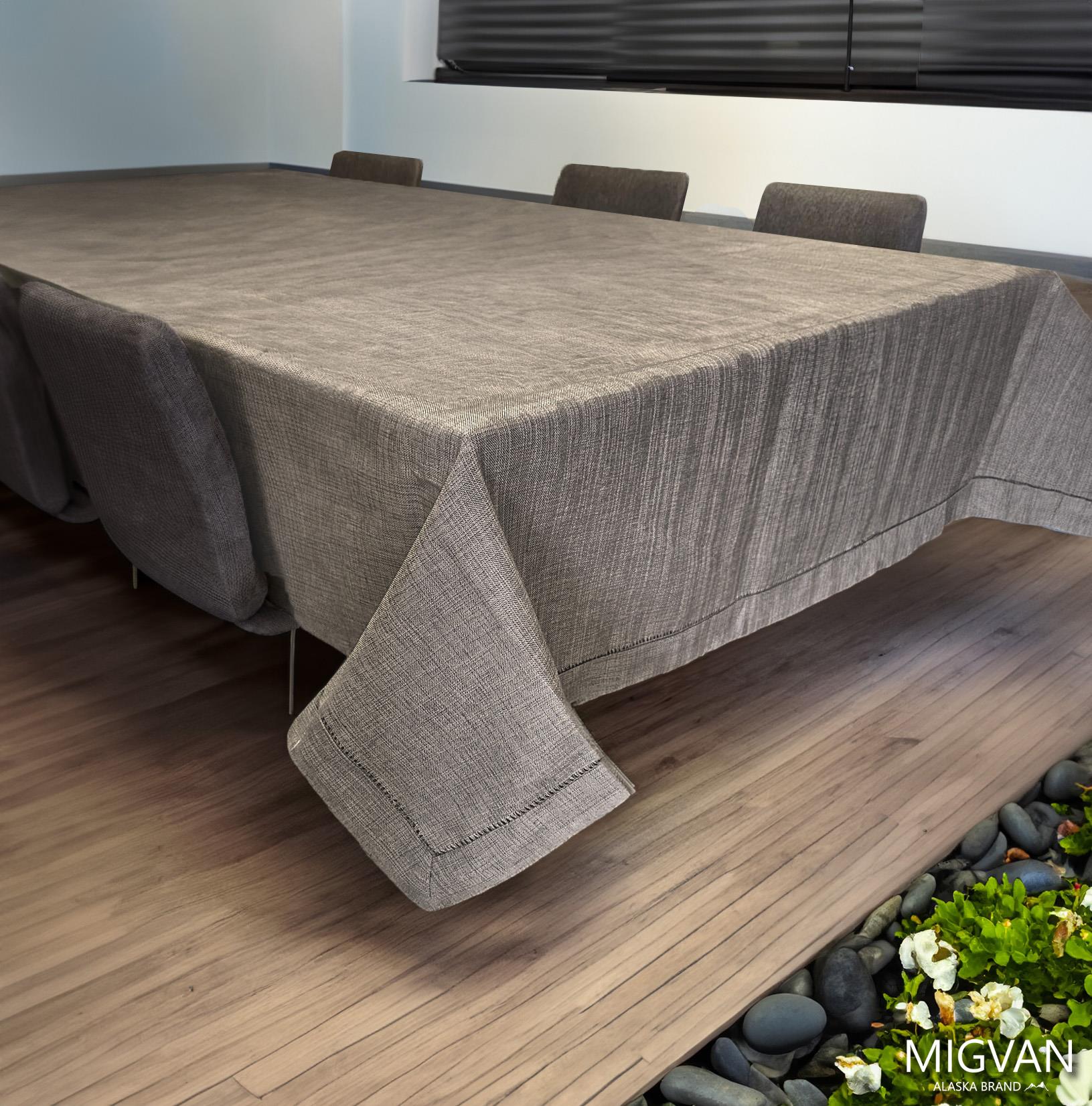 מפת שולחן איכותית ועבה דגם ונוס - מוקה מוזהב [מבחר מידות]