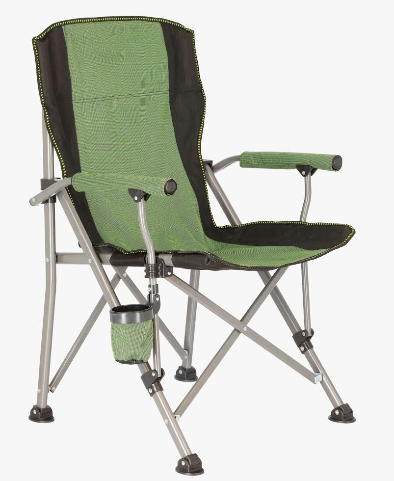 כיסא מתקפל לטיולים ספארי צבע ירוק משקל ישיבה עד 120 קג' קמפינג לייף