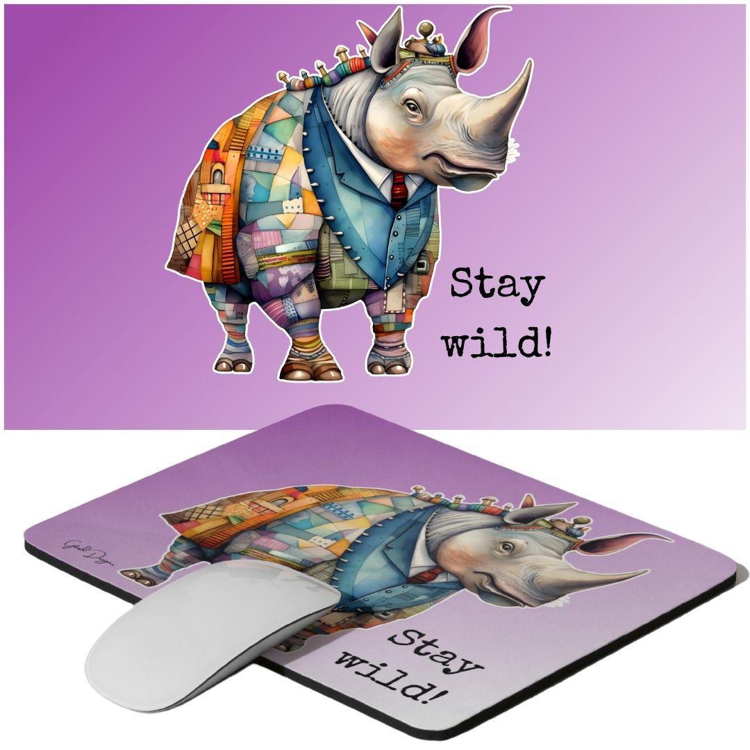 פד לעכבר קרנף Stay Wild – שילוב מנצח של עוצמה, סטייל וצבעוניות | גיתוש