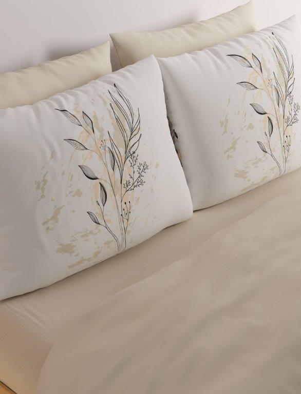 סט מצעים 100% כותנה 180X200 דגם - שיקמה