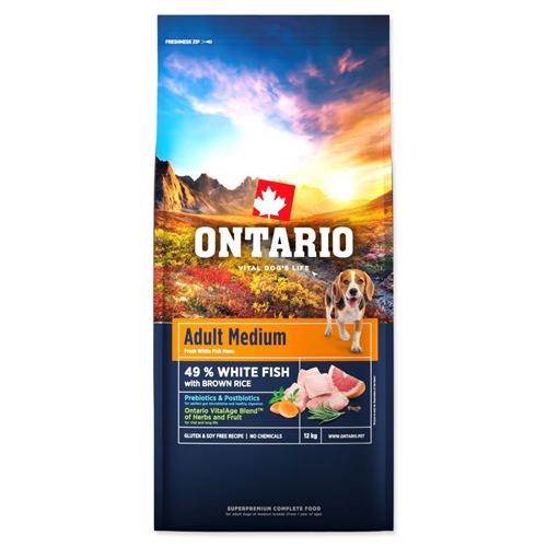 אונטריו דגים לכלב מגזע בינוני 12 ק”ג ONTARIO