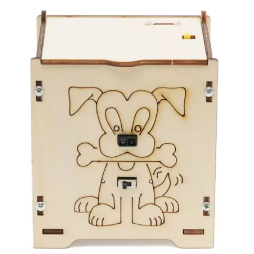 פח זבל חכם מעץ להרכבה עצמית לילדים (מדריך בעברית)