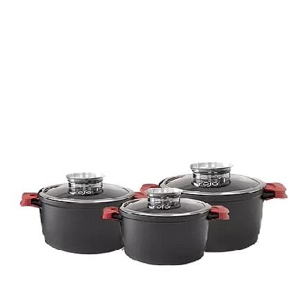 סט סירים אבן שיש קוטר 20 ס"מ   24 ס"מ  28 ס"מ