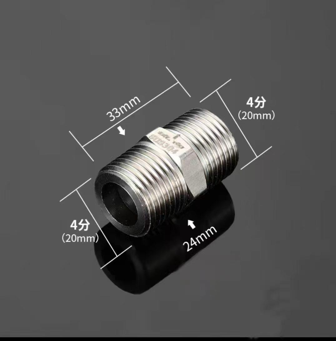 שסתום אל חזור חד כיווני ניפל הברגה מנירוסטה 304 1/2 אינץ' זכר למערכות מים אוויר וגז קמפינג לייף