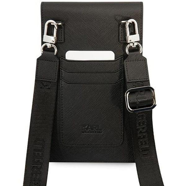karl lagerfeld wallet bag שחור עם שרשרת