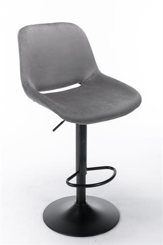 כסא בר מתכוונן דגם קנזס צבע אפור