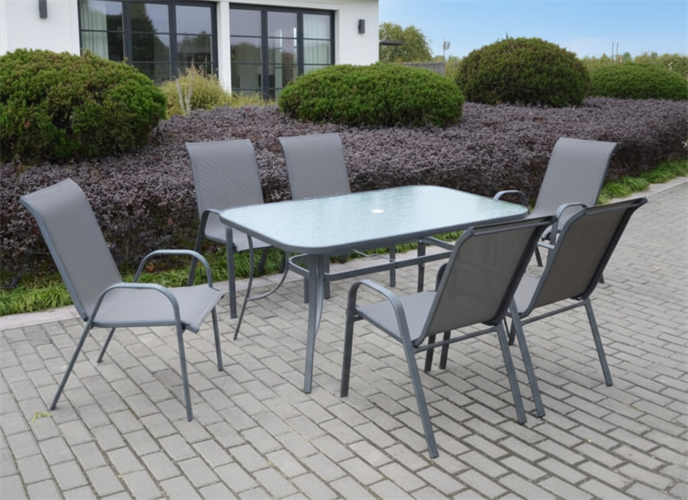 שולחן לגינה ולמרפסת + 4 כסאות דגם מונקו