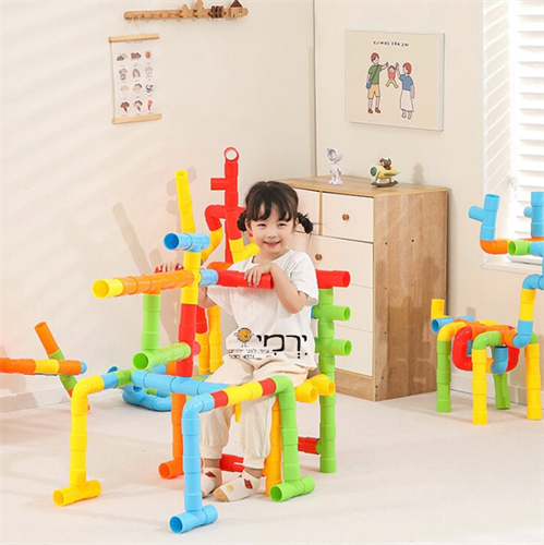 צינורות ענק לחצר 156 חלקים + גלגלים