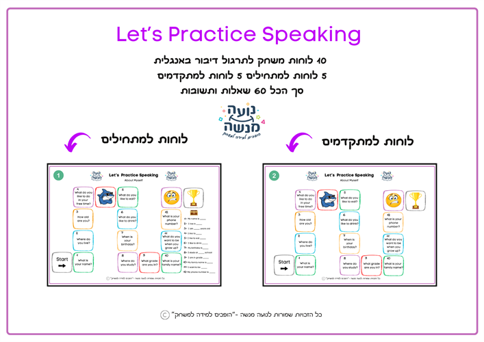המשחק Let's Practice Speaking - לתרגול דיבור באנגלית