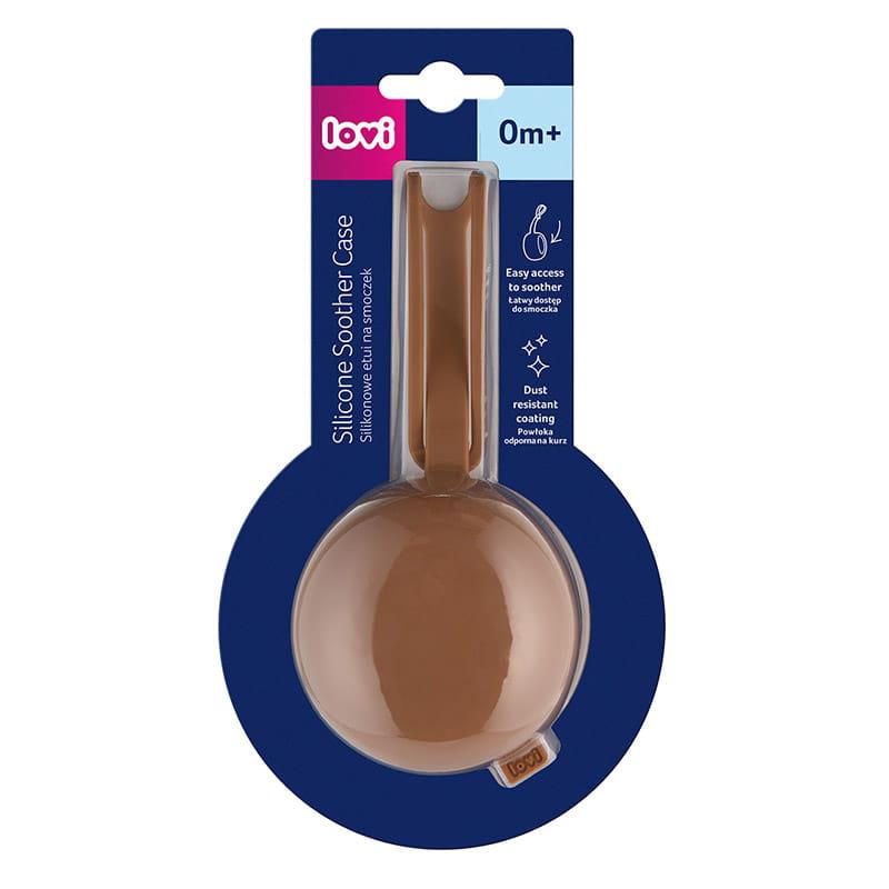 קופסת סיליקון למוצץ צבע קאמל קופסת סיליקון למוצץ צבע קאמל