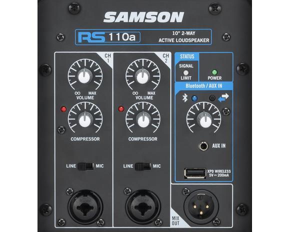 רמקול "10 מוגבר SAMSON RS110A Active Loudspeaker 300W Bluetooth