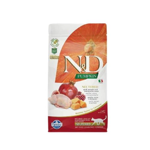 N&D דלעת שליו חתול מסורס 5 קג Natural&Delicious