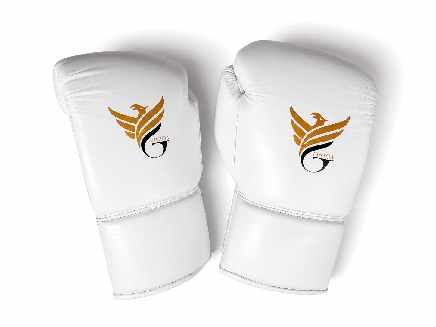 כפפות אגרוף מקצועיות מעור אמיתי FINIQA WHITE כפפות אגרוף מקצועיות מעור אמיתי FINIQA WHITE