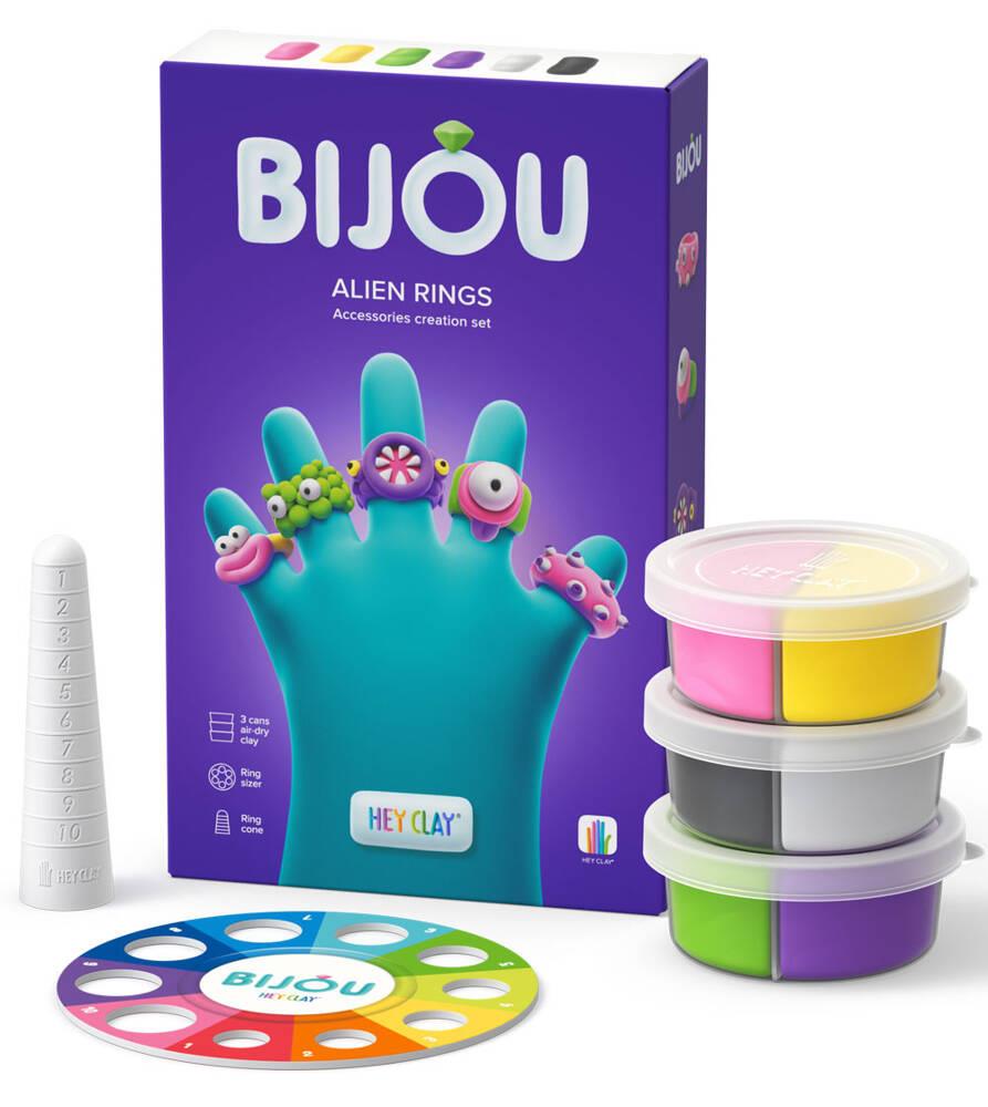 היי קליי - Hey Clay - טבעות גלקטיות - ערכה ליצירת תכשיטים מחימר צבעוני