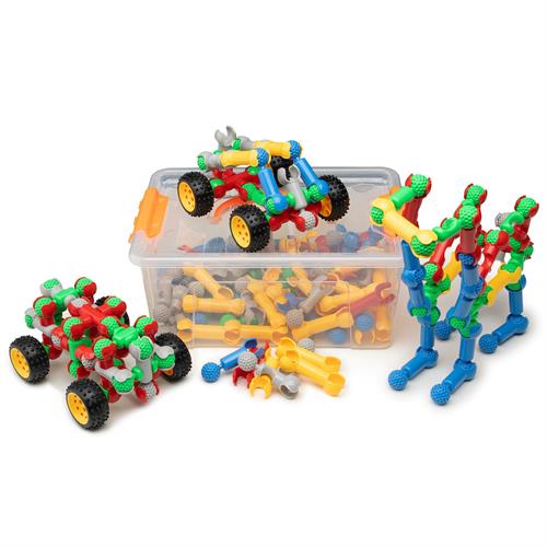 הרכבת תופסנים + גלגלים במיכל
