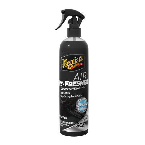 מבשם ומטהר אוויר בניחוח ''בלאק כרום'' - ''AIR-FRESHER ''BLACK CHROME מבית MEGUIAR'S | תכולה 237 מ''ל