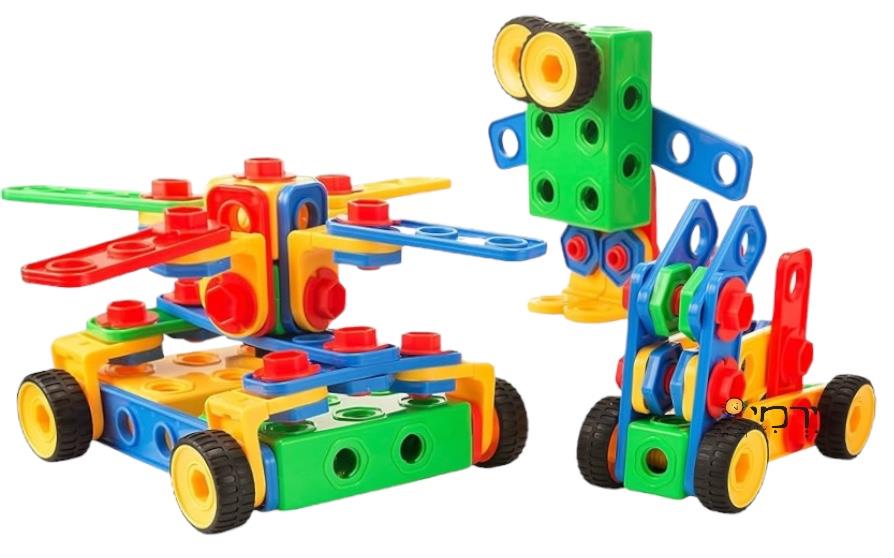 הרכבת הברגות וגלגלים במיכל