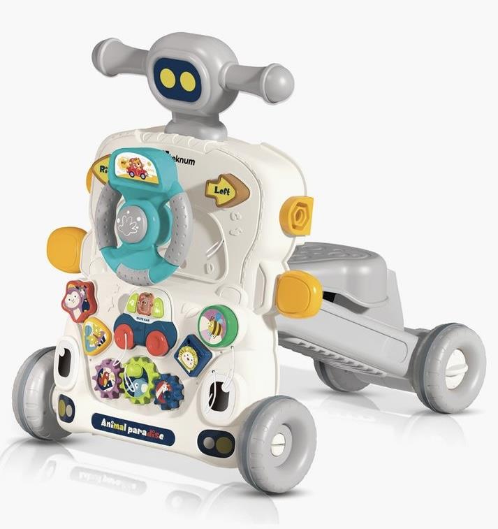 הליכון פעילות מוזיקלי 5 ב- 1