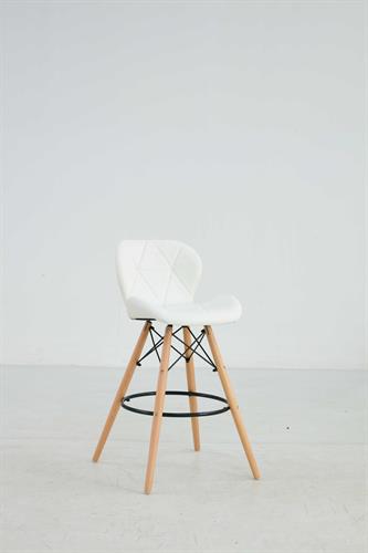 כסא בר מעוצב דגם מונקו צבע לבן