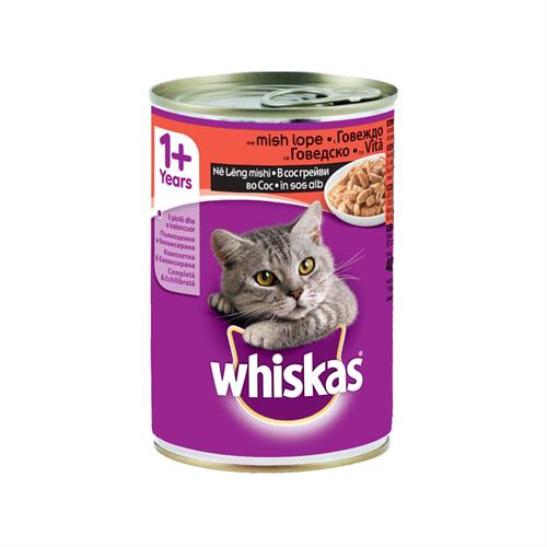 ויסקס בשר שימורים לחתול 400 ג Whiskas