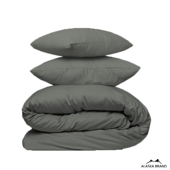 מצעי 100% כותנה מצרית אריגת סאטן 500 חוט - אפור