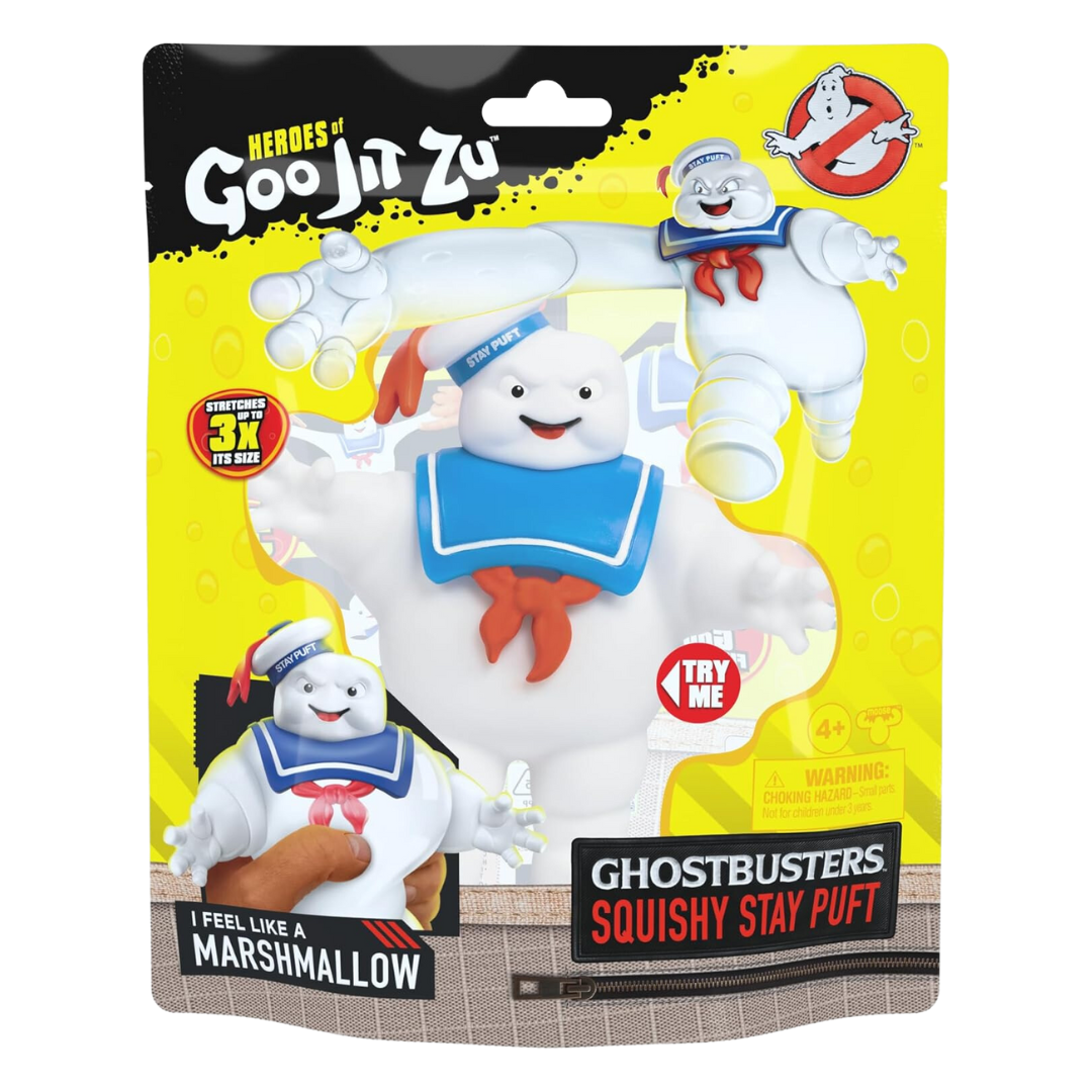 גו ג'יט זו X מכסחי השדים - דמות נמתחת - סטרץ' Stay Puft איש המרשמלו - Goo Jit Zu X גו ג'יט זו X מכסחי השדים - דמות נמתחת - סטרץ' Stay Puft איש המרשמלו - Goo Jit Zu X