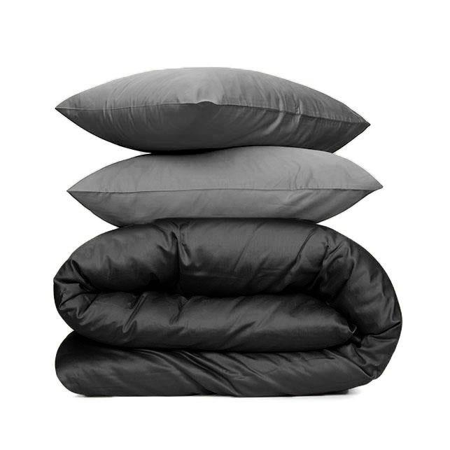 מצעי 100% כותנה מצרית אריגת סאטן 500 חוט - אפור משולב