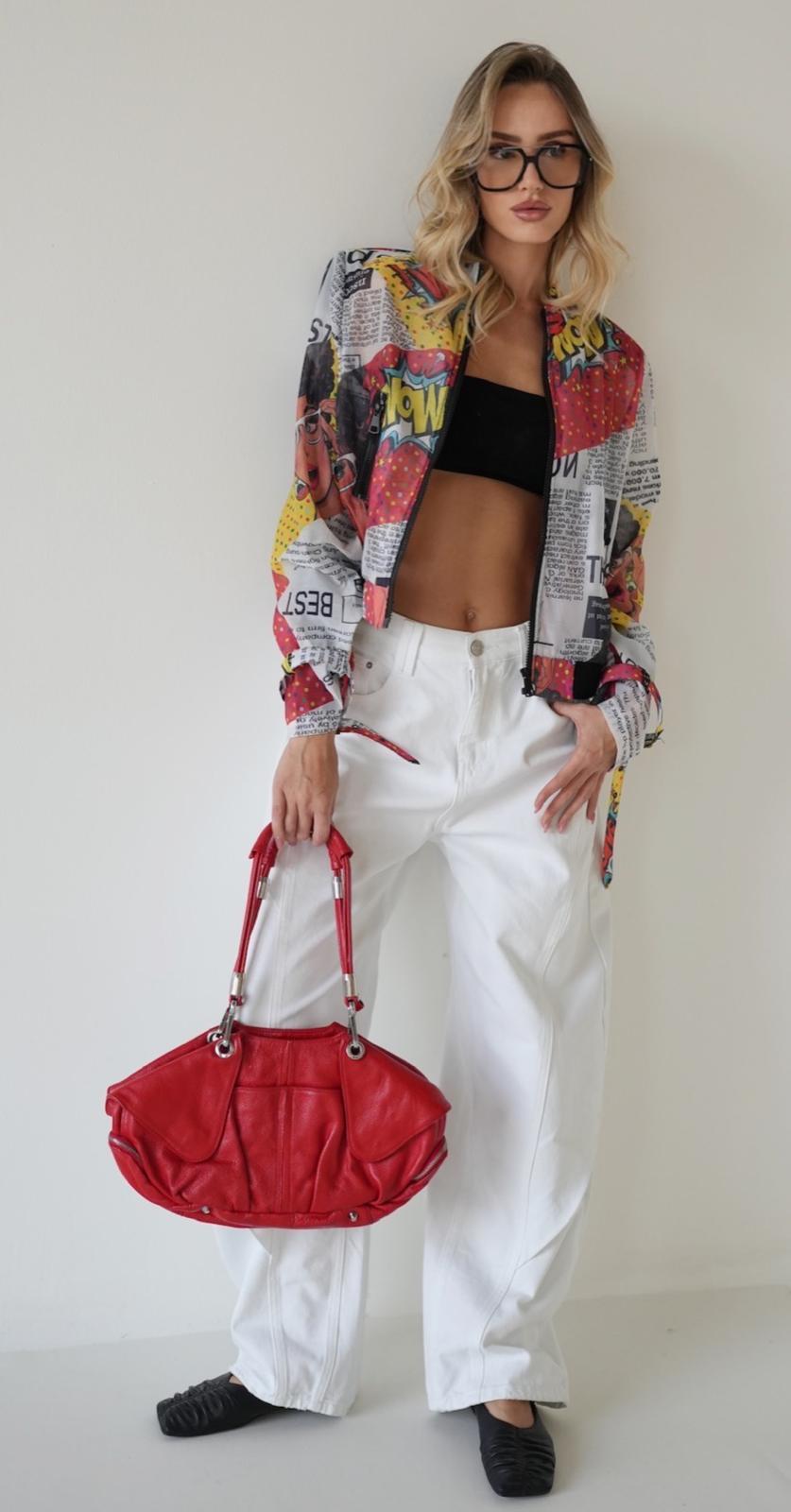 עליונית סטייל פרינט קומיקס