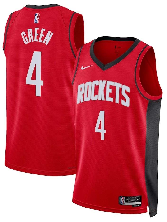 גופיית ג'יילן גרין יוסטון רוקטס NBA אדומה