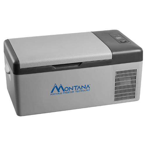 מקרר אפור לרכב 15 ליטר מידות 26x32x60 מבית MONTANA