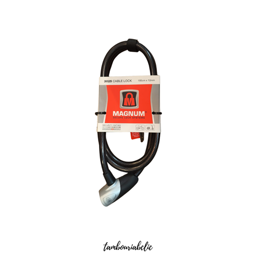 מנעול כבל MAGNUM אקסטרה-ארוך (180 ס"מ) – הביטחון שלכם בכל מקום