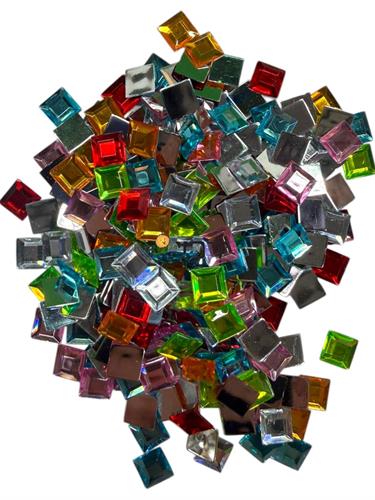 פסיפס פלסטיק מרובע עורב גוונים -  שקוף