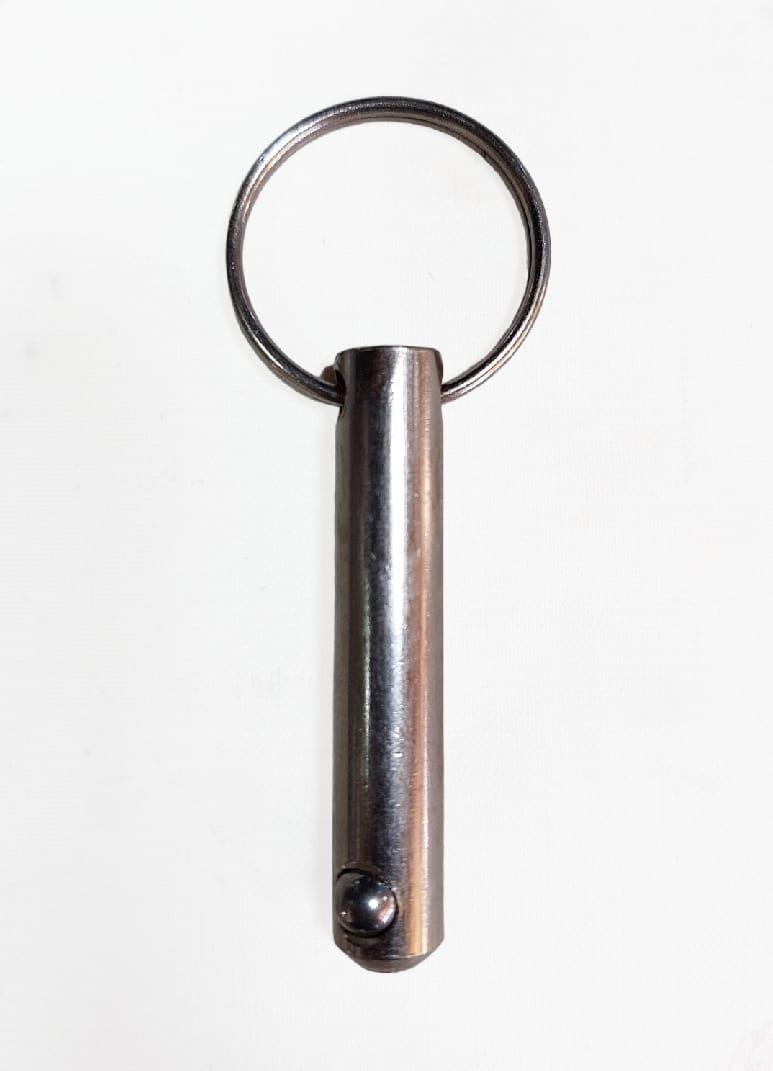 פין אבטחה קוטר 10 ממ אורך כללי 5.3 סמ נירוסטה עם כדורית קפיצית קמפינג לייף