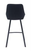 כסא בר מעוצב דגם סטאר בד צבע שחור