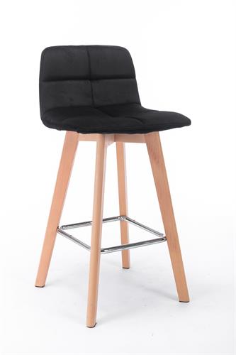 כסא בר מעוצב דגם פאלמס צבע שחור