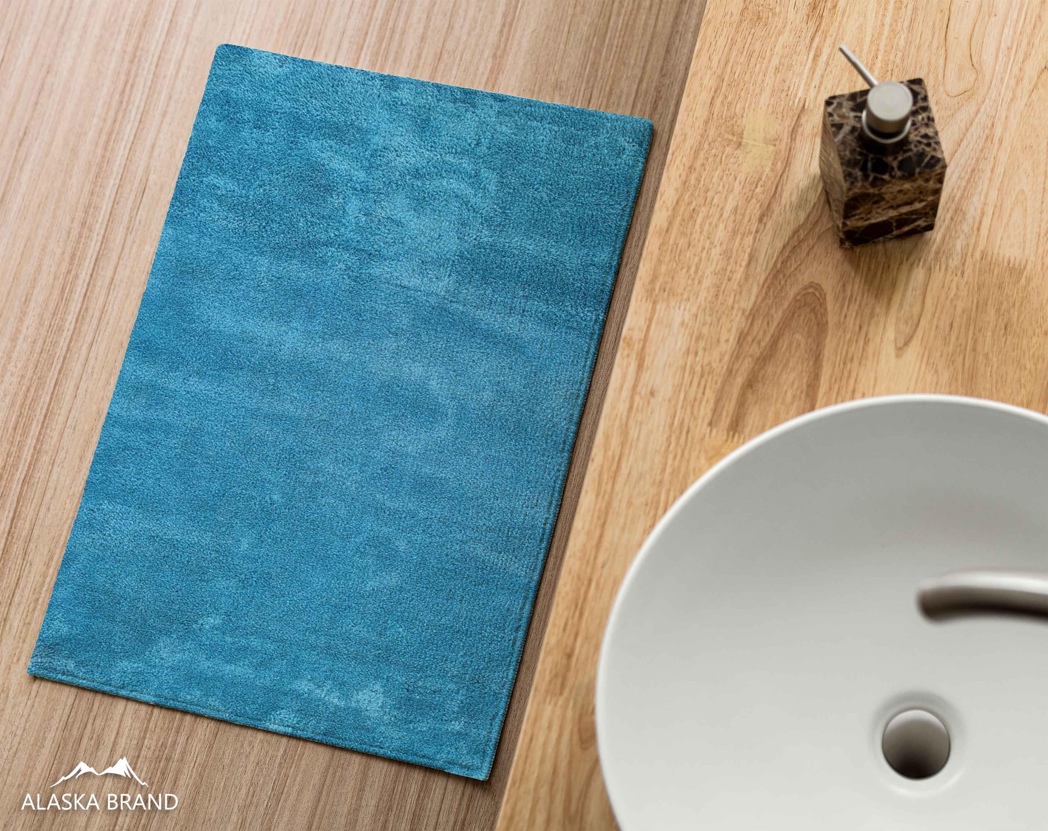 שטיח אמבטיה נעים במיוחד דגם Sky סקיי - טורקיז