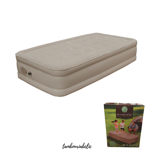 מיטה מתנפחת ליחיד פרימיום – עם משאבה נטענת ונשלפת (Cordless)