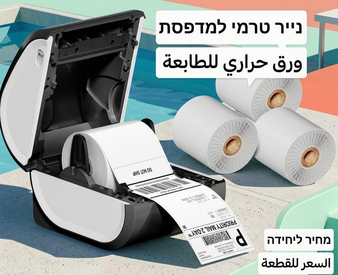 מדבקות טרמיות גליל עם 250 מדבקות SLR 4X6 או 100 על 150 מילימטר קמפינג לייף